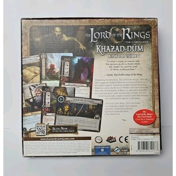 Khazad-Dum Lord of the Rings Card Game Expansion LCG Board Used Complete - Picture 2 of 12